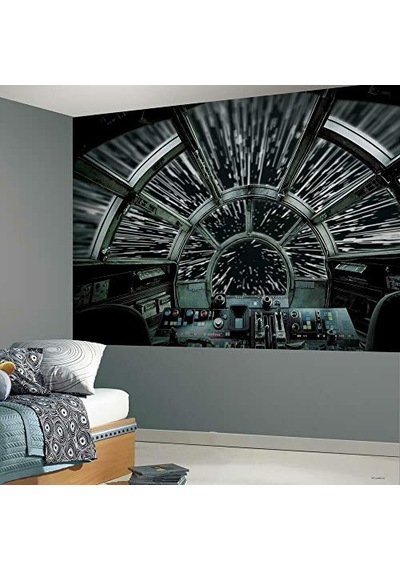 Millennium Falcon Soy Ve Yapıştır Duvar Resmi - 3 2 M X 1 8 M Çok Renkli
