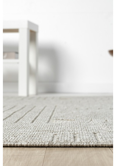 Mariesse Home Lara İskandinav Dokuma Bukleli Modern Salon Halısı Mutfak Halısı Koridor Halısı Yolluk 623-gri