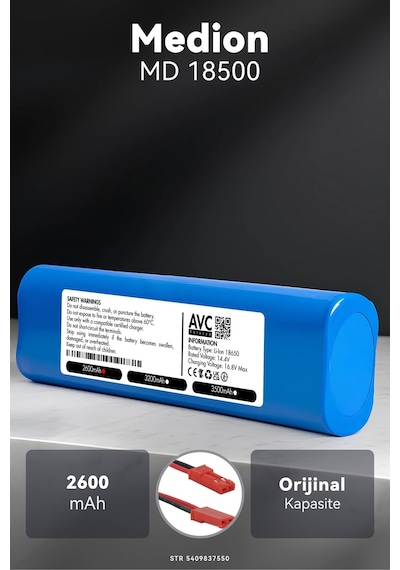 Medion Md 18500 2600mah Robot Süpürge Bataryası M.ö