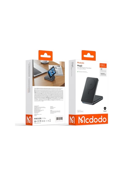 Mcdodo Mc-6310 10000mah 20w Kablosuz Powerbank Katlanabilir Stand Siyah
