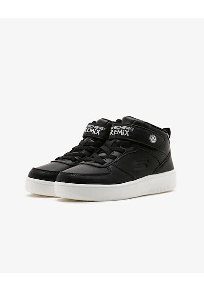 Skechers Sport Court 92 - Show Starter Çocuk Siyah Işıklı Sneakers Karışık