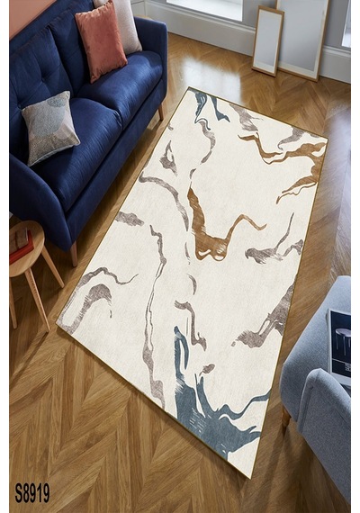 Krem Renk Halı, Modern Desen Halı, Antre Halısı, Mutfak Halısı, Kaymaz Taban Halı, Yıkanabilir Halı, Leke Tutmaz Halı, Dekoratif Salon Halısı Krem
