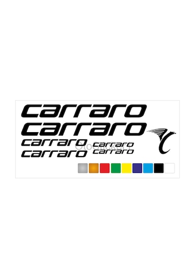 Carraro Bisiklet Kadro Sticker Seti Premium Kalite