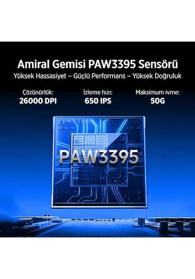 Philips EVNIA Serisi SPK9618 Kablosuz Bluetooth Dual Mod 26000DPI 6 Tuşlu Optik Oyuncu Mouse Siyah