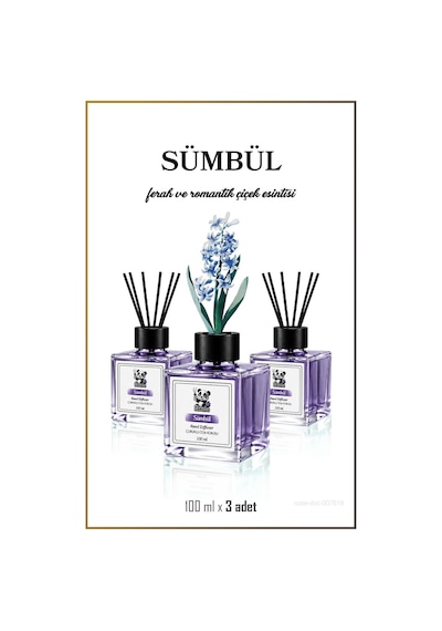 3'lü Sümbül Çubuklu Oda Kokusu 100 Ml Fresh