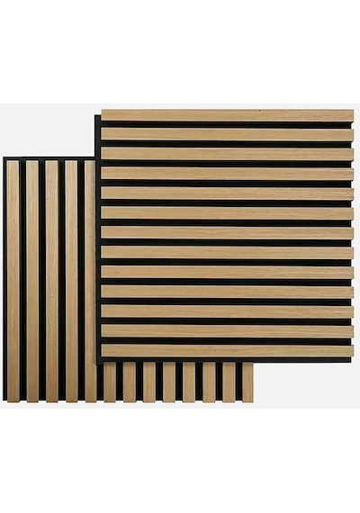 50x50cm 1 Adet Dekoratif Akustik Panel 3mm Keçe Ve 8mm Mdflam Salon Ofis Duvar Çıtası Paneli Kula