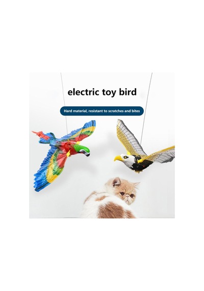 Simülasyon Kuş Interaktif Kedi Oyuncakları Elektrikli Asılı Kartal Uçan Kuş Kedi Teaserin Kedi Sopa Tırmalama Kedi Oltası 56362643