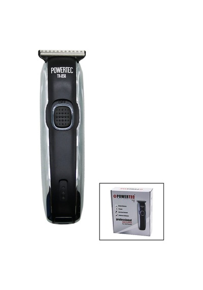 Powertec Tr-858 Saç Sakal Ense Çizim Traş Makinesi T Bıçak Şarj Göstergeli Hızlı Usb Şarjlı