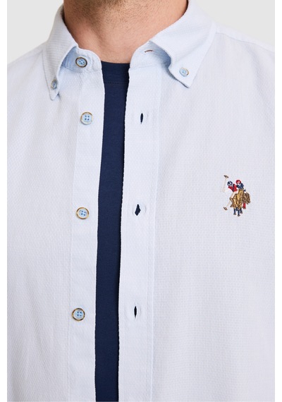 U.s. Polo Assn. Erkek Açık Mavi Gömlek Basic 50322343-vr003 Acık Mavı