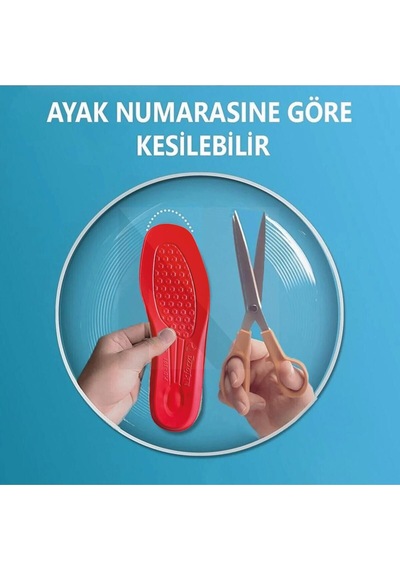 Active Team SG04 Yumuşak Jel Topuk Destekli Ortopedik Deri İç Tabanlık