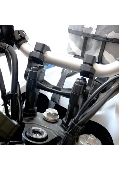 GP Kompozit Yamaha Tenere 700 2019-2023 Uyumlu Gidon Yükseltme 28mm 3.5 Siyah
