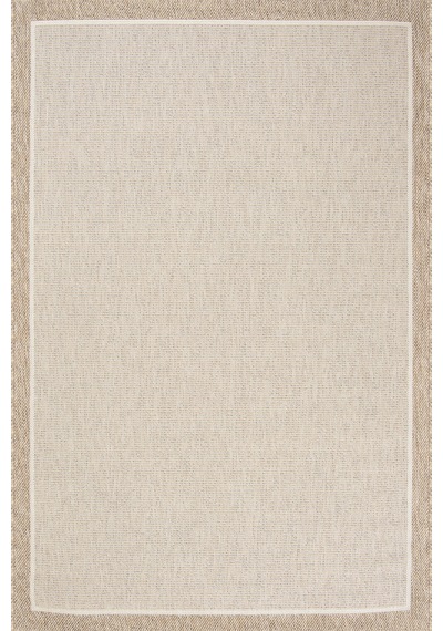 Dekorenti Siena 3701 Krem Sisal Halı Çerçeveli Mutfak Halısı