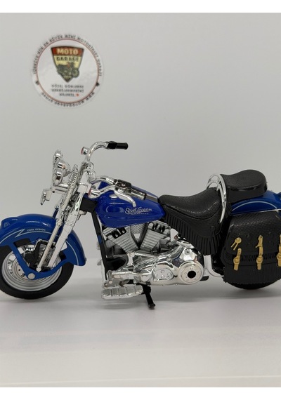 1:12 Chopper Touring Model Motosiklet Diecast Koleksiyon Motoru Çantalı Kutulu