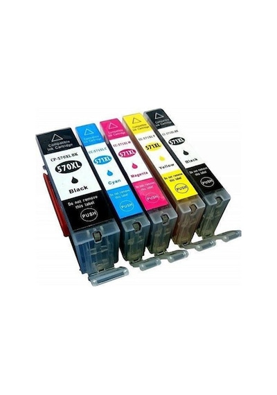 Eko Kartuş Canon Pixma TS-6050 5 Renk PGI-570 CLI-571 Uyumlu Kart