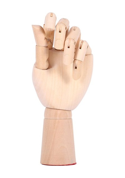 Ahşap Model Mankeni Sağ El Bayan 25 Cm.
