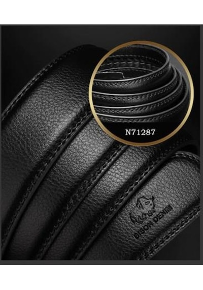 Bison Denim Mekanizmalı Hakiki Deri Italyan Kemer 110 Cm (389675148)