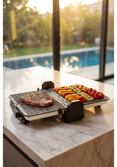 Acar Ultimate Pro Pressio Izgara Ve Tost Makinesi Krem - 1800 W