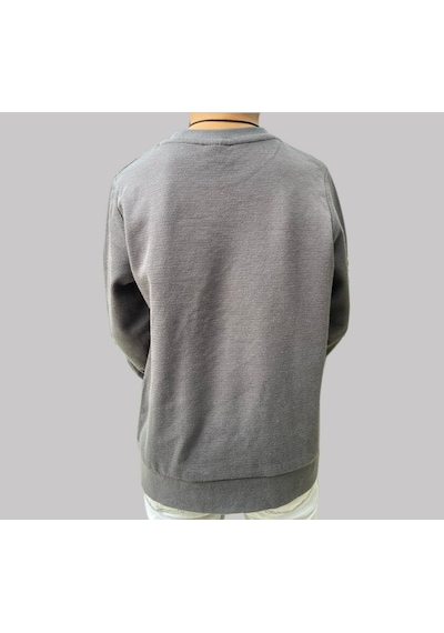 Erkek Çocuk Yumuşak Doku Antrasit Uzun Kollu Bisiklet Baskılı Sweatshirt Antrasit
