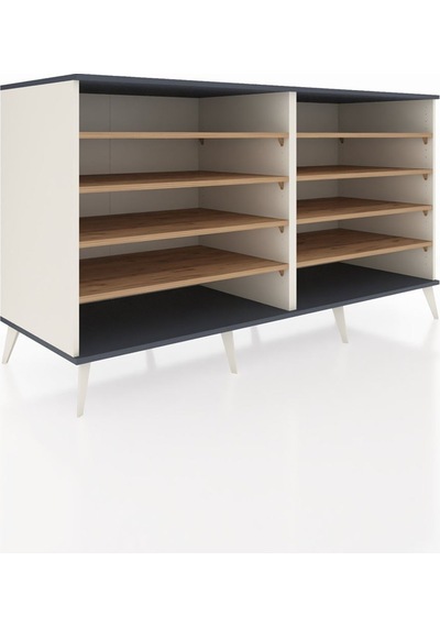 Kronos Konsol 8 Raflı 176x59x99 Aytaşı-antrasit/çam Aytaşı-antrasit/çam