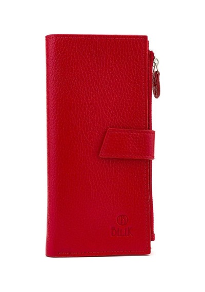 Bilik Deri Kırmızı Rölax Deri Unisex Cüzdan Bsh 3240 Kırmızı
