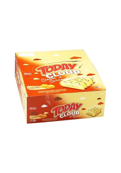 Today Cloud Cake Karamelli 40Gr. 24 Adet (1 Kutu)