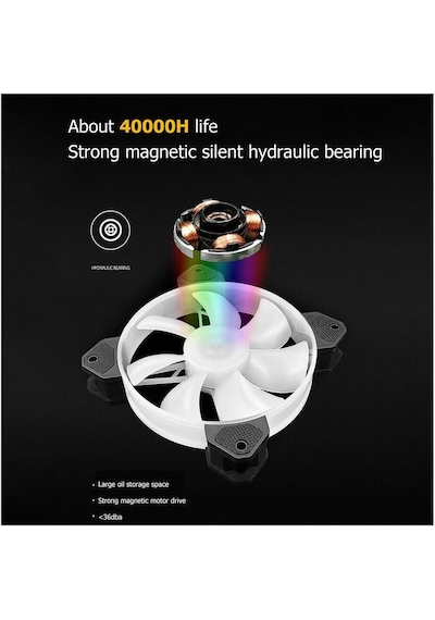 Coolmoon Yuhuan12cm Argb Kasa Fanı - 120mm Pc Fan - 5v 3pin Pwm Bağlantı