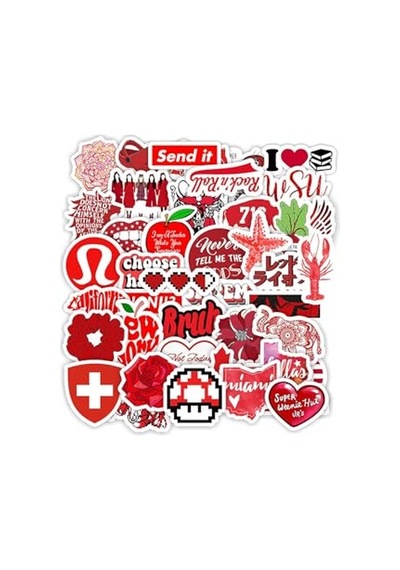 Kırmızı Tutku Sticker Seti