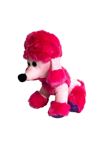 Süslü Köpek Peluş 35 Cm - Pembe Pembe