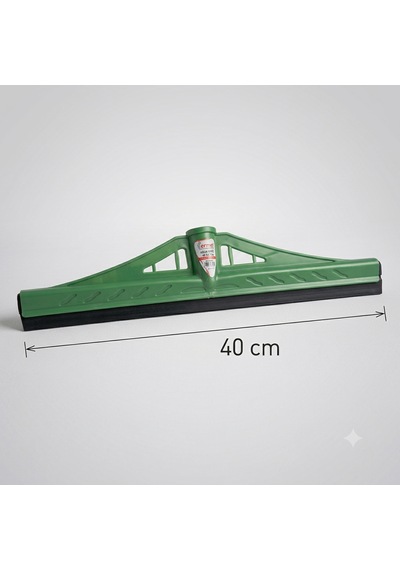 Plastik Aqua 40 Cm Profesyonel Çift Lastikli Yersil - Sapsız Beyaz-yeşil