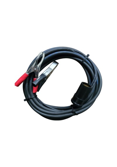 Aküden Bağlantılı Araç Çakmaklık Uzatma Kablosu Akü Maşalı 12-24v/16a 2 X1,5mm Ttr Bakır 5mt-siyah