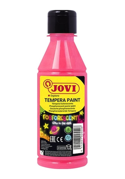 Jovı 519 Guaj Boya Karanlıkta Parlayan Fosforlu 250ml Pembe Çok Renkli