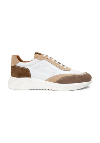 Deery Hakiki Süet Vizon Rengi Erkek Sneaker Ayakkabı - 01962Mvznp01 Vizon
