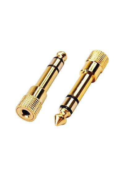 6.3Mm Erkek To 3.5Mm Dişi Çevirici Çivi Jak Gold