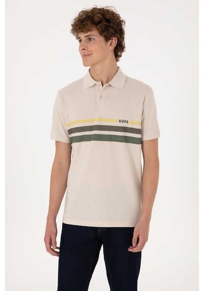 U.S. Polo Assn. Erkek Regular Fit Polo Yaka Taş Tişört 50306811-VR049