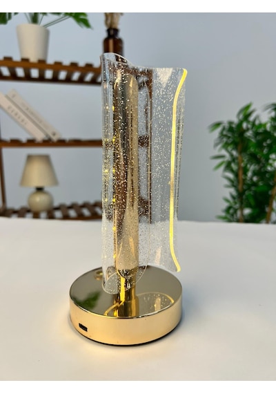 Favora Erkaya Usb Şarjlı Dokunmatik Led Lamba Model 3 Şeffaf