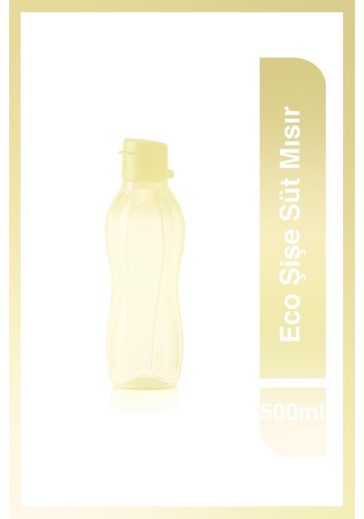 Eco Şişe Suluk & Matara Kolay Kapak Süt Mısır 500ml Sarı