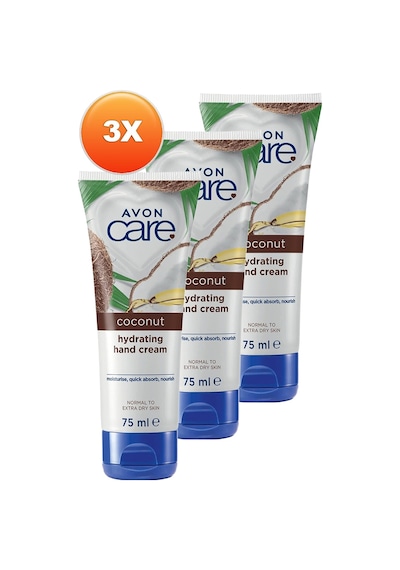Avon Hindistan Cevizi Yağı İçeren El Kremi 3 x 75 ML