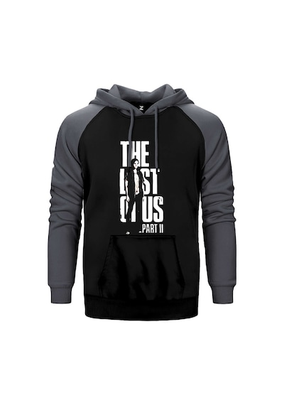 The Last Of Us Ellie Gamers Gri Renk Reglan Kol Kapşonlu Sweatshirt Gri