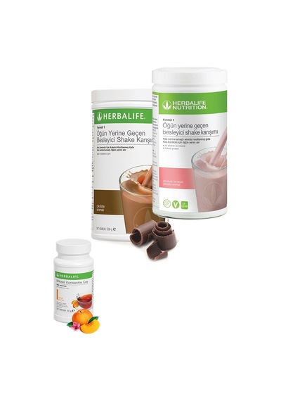 Herbalife Set 1 Adet Çikolatalı Shake 1 Adet Ahudululu Shake Ve 1