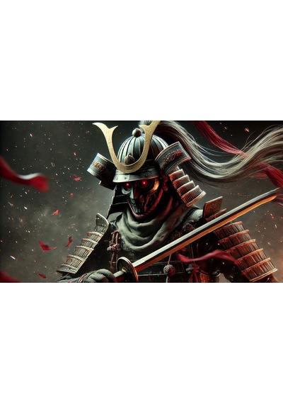 Ti-play Zombi Shogun 60x90cm Modern Samuray Pvc Çerçevesiz Tablo