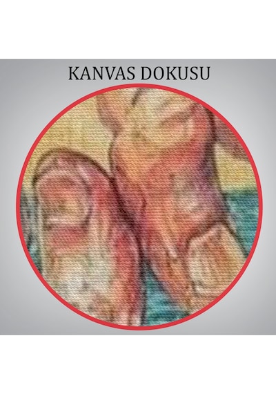 İsa'nın Yardımı Hrıstiyan Hediyesi Dekoratif Duvar Tablosu-6116 35 X 50