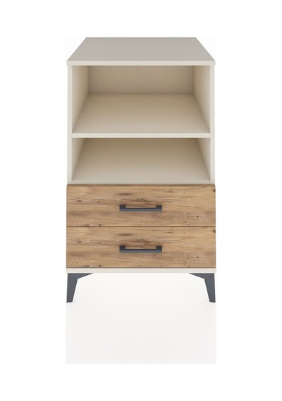 Kronos Komodin 2 Raflı 2 Çekmeceli 60x59x96 Aytaşı-çam Aytaşı