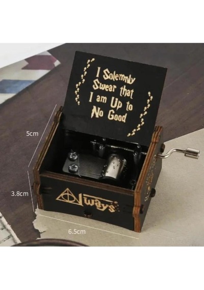 Harry Potter Always Lazer Işlemeli Çevirmeli Mini Müzik Kutusu