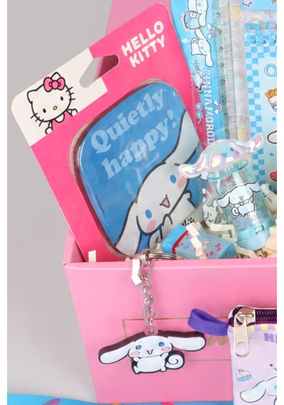 Özel Kutulu Sweet Bow Collection Lisanslı Cinnamoroll 18 Parça Kırtasiye Seti Uçlu Kalem,bloknot,roket Silgi Diğer