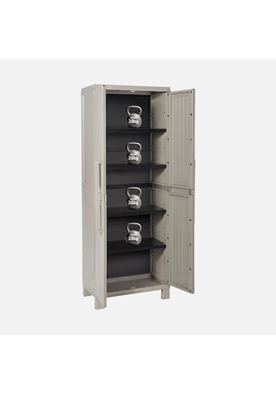 Çok Amaçlı Balkon Bahçe Kiler Plastik Dolap 65X37X173
