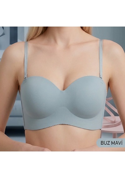 Ellovia B Cup Balensiz Dolgulu Sütyen - 561 VİŞNE