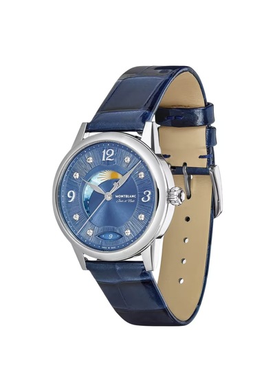 Montblanc Boheme Day & Night 34 Mm Otomatik Saat 133310 Mavi