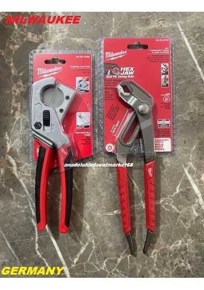 Milwaukee Ayarlı Pense Fort Pense 25mm Pprc Makas Pvc Makası 2set Germany Diğer