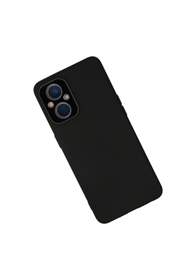 Oppo Reno 7 Lite Kılıf Lansman Glass Kapak - Siyah Renkli