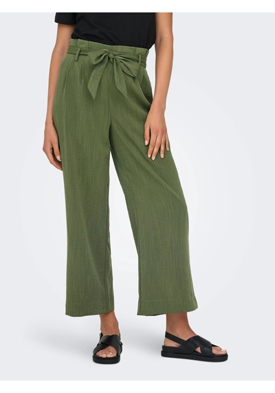 Only Onlmarsa Solid Paperbag Kadın Pantolon 15269628 Yeşil